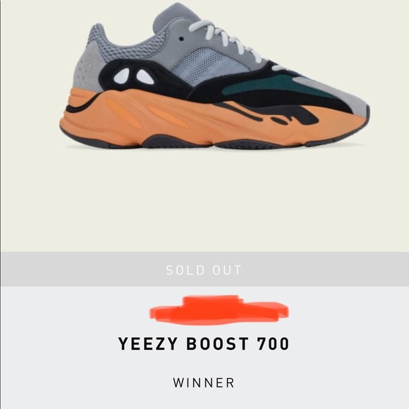 Yeezy 700 Wash Orange Men 5.5=Women 6.5-7 - Picture 3 of 13